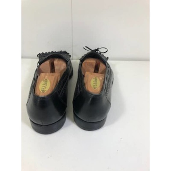 Bally Leather Kiltie Slip On Loafers Dress Shoes 0294 Black Mens US 12 D main image 5